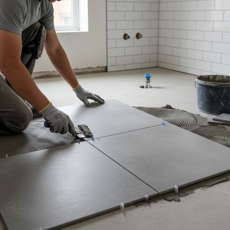 Mosaic Tile Floor Installation in Fredericksburg, VA